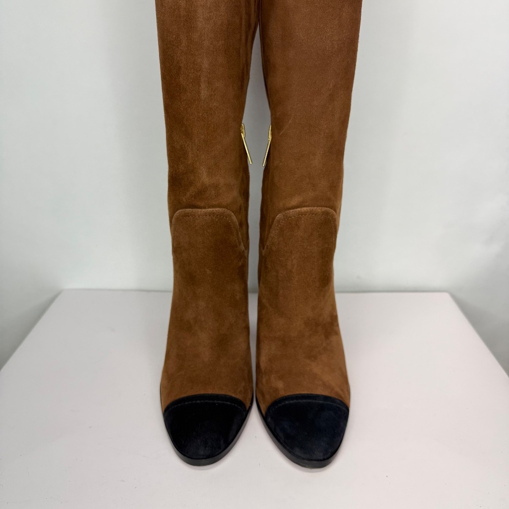 New Veronica Beard Conrad Cap Toe Over the Knee Boot Sz 9 - Picture 8 of 15